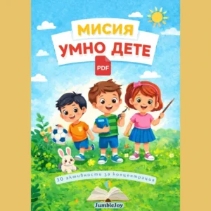 PDF „Мисия умно дете - 30 активности за концентрация“